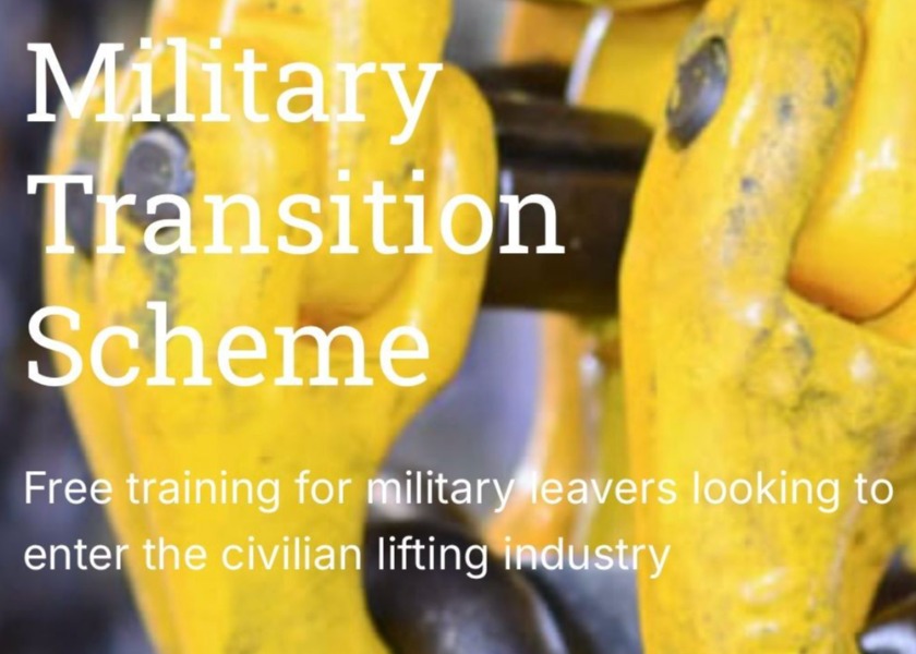 Free training for military leavers to enter the Lifting Industry